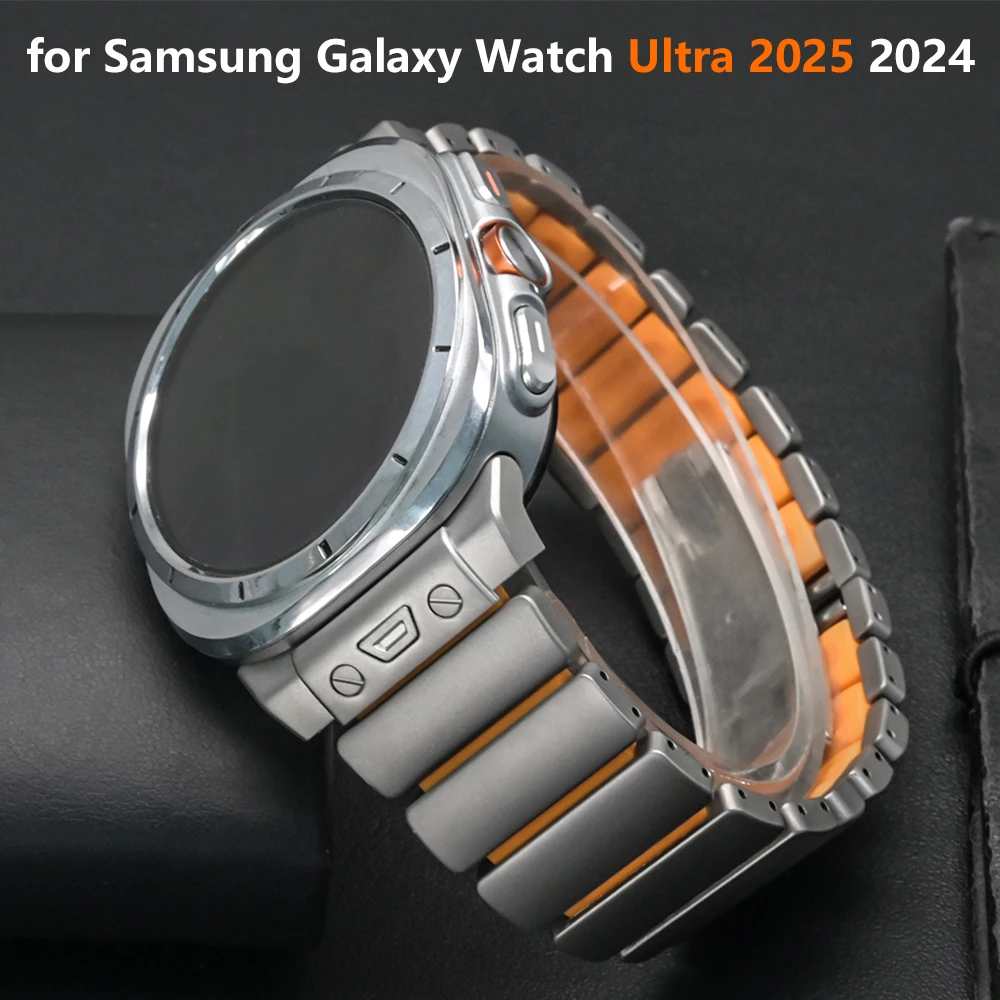 

Деловой титановый ремешок для Samsung Galaxy Watch Ultra 2025 Браслет Мужской роскошный ремешок для Samsung Watch Ultra 47 мм 2024 Ремешок для часов