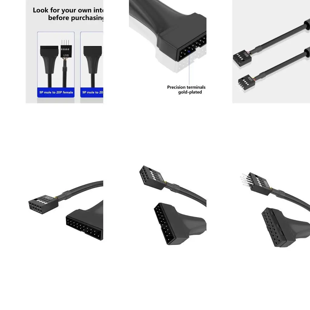 

31BA USB 19 Pin Adapter Cable for Linking Modern Boards to Legacys USB 2.0