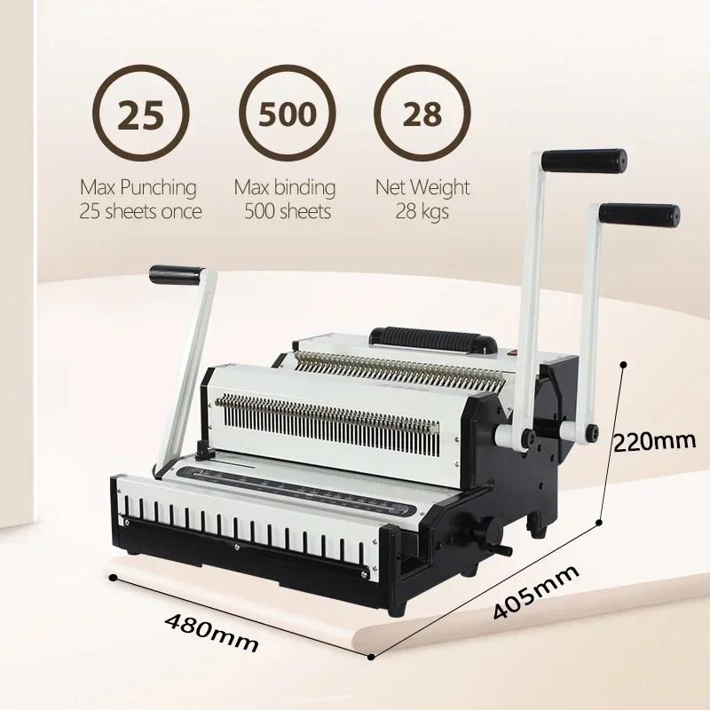 

SONTO SW2500A Coil And Wire 3 :1 Or Wire 2:1 Multi-functional Double Loop Spiral Wire Binding Machine