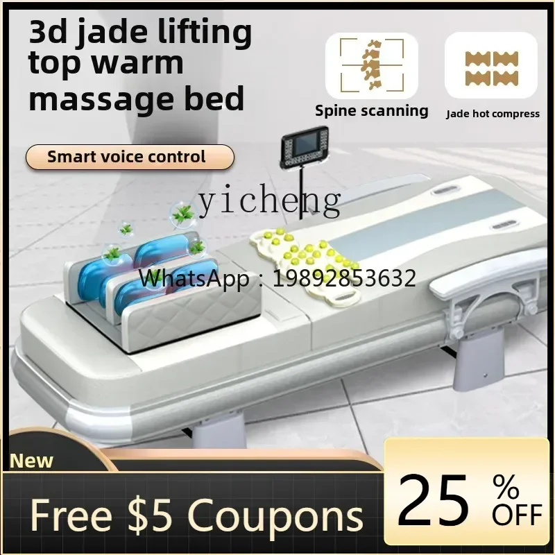 

Health Workshop 3D Jade Electric Spine Combing Massage Bed Multifunctional Warm Therapy Bed