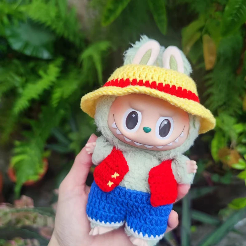 

17 см наряды для кукол Labubu, дизайнерская одежда для кукол Lufff Labubu, аниме, плюшевые игрушки, одежда, одежда для кукол, аксессуары для девочек