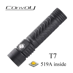 Convoy T7 AA 14500 Flashlight 4 Modes Type-C Charging Port Tail Magnetic Attraction