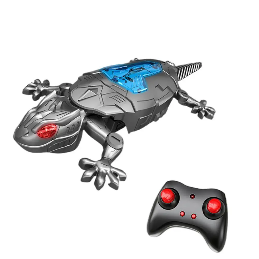 Electric Remote Control Wall Climbing Toy Intelligent Charging Wall Climbing Gecko Simulated RC Wall Climbing Lizard Robot Toy