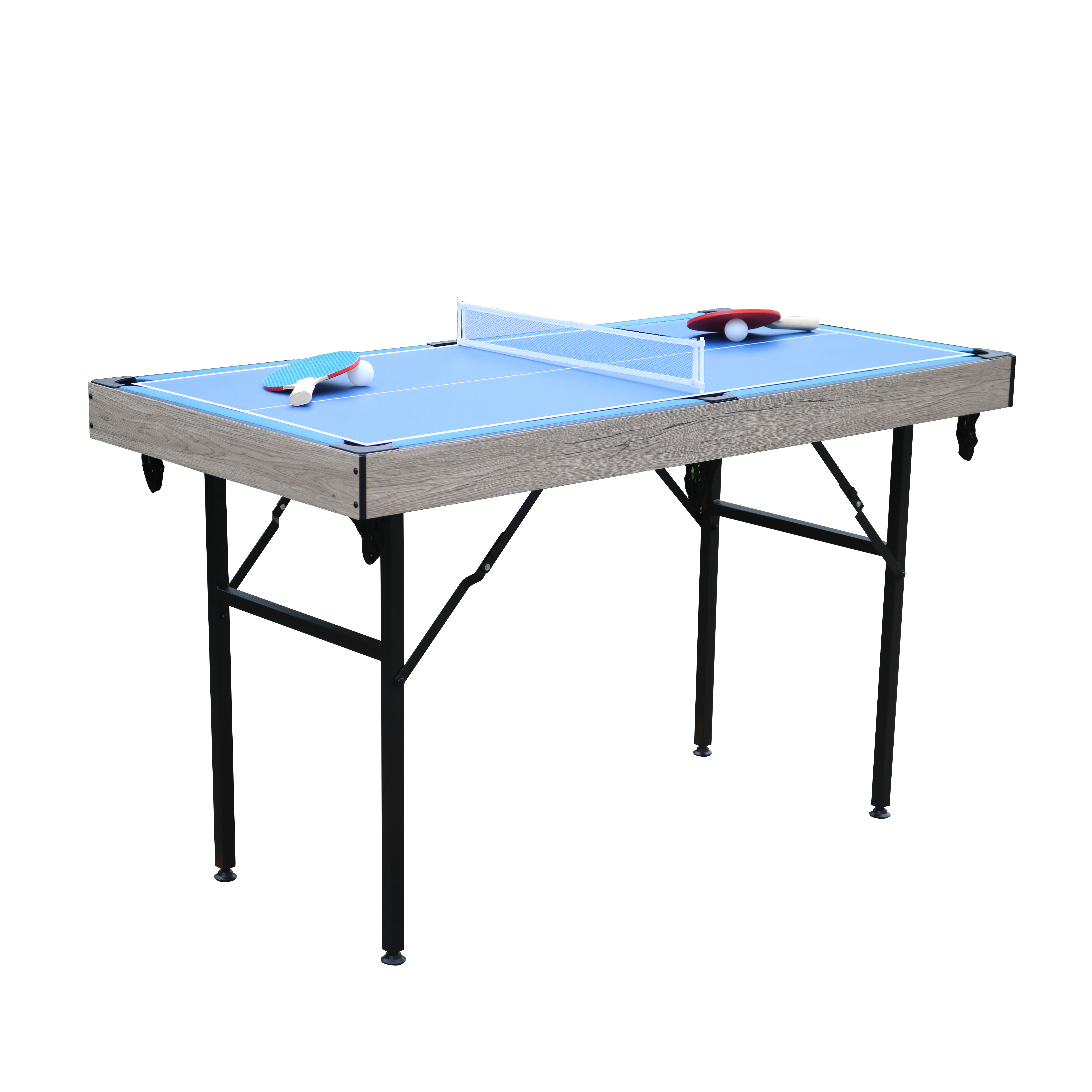 طاولة ألعاب متعددة الوظائف مقاس 54 بوصة 5 في 1، طاولة بلياردو، هوكي منزلق، تنس الطاولة، البولينج، لوح التثبيت #6