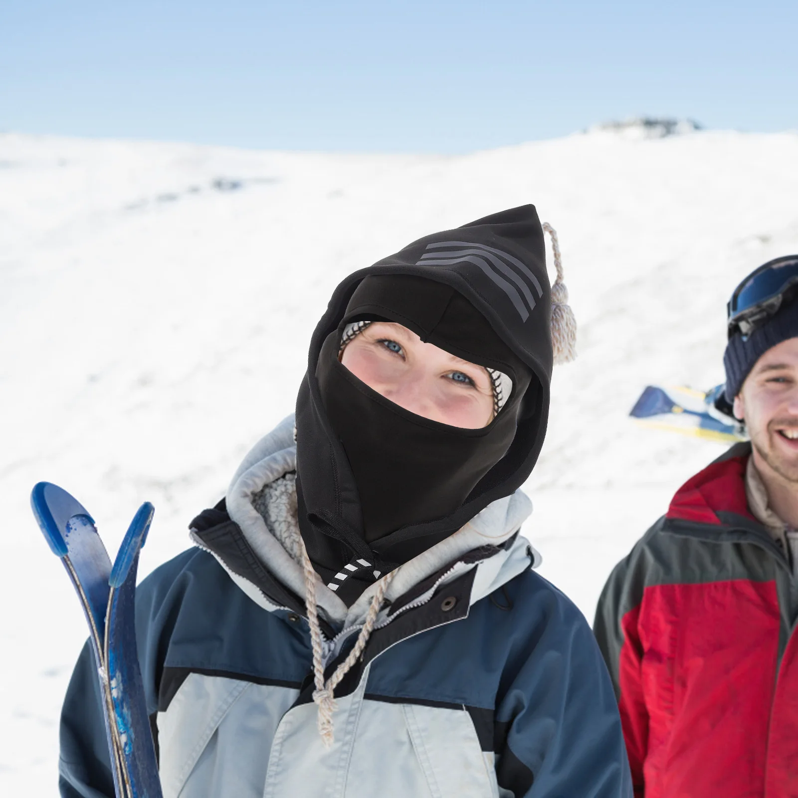 

Hooded Winter Warm Face Mask Windproof Cycling Riding Skiing Outdoor Sports Face Guard Breathable Cold Resistant Cover