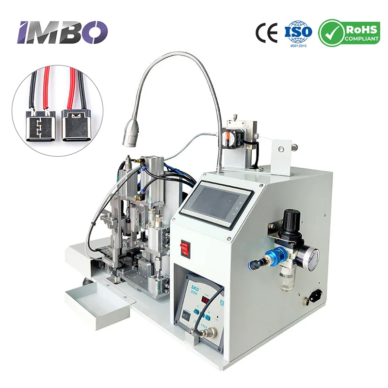Semi-automatic Stripping and Soldering Machine PLC Touch Screen