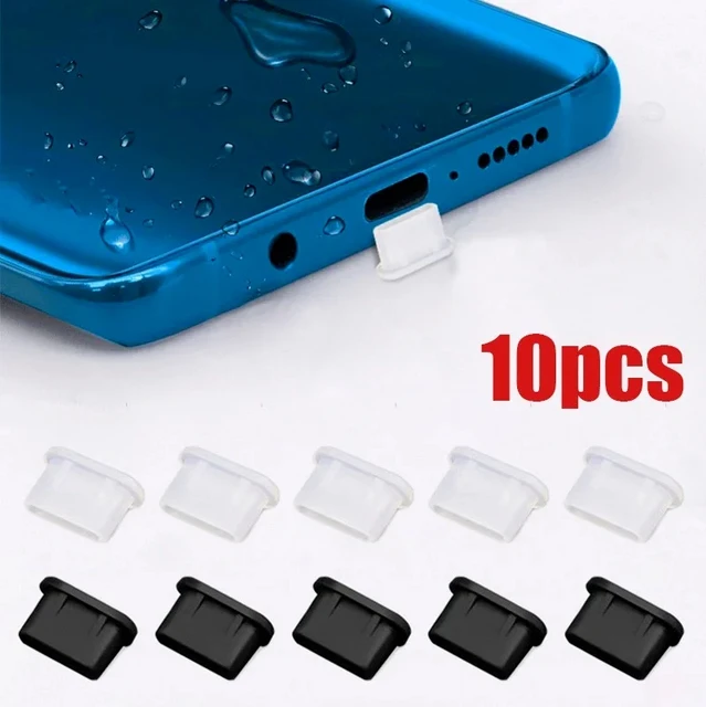 Silikonowe zatyczki przeciwpyłowe typu C Telefon Osłona portu ładowania USB Osłona przeciwpyłowa typu C do Samsung Xiaomi Huawei