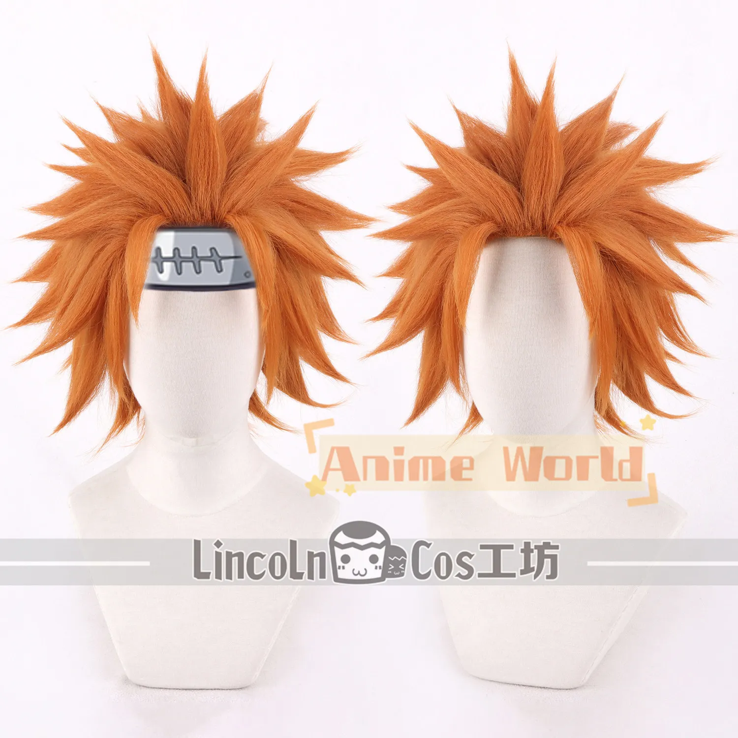 

Anime Pain Cosplay Wig Halloween Carnival Party Props Synthetic Hair Heat Resistant Fiber + Wig Cap