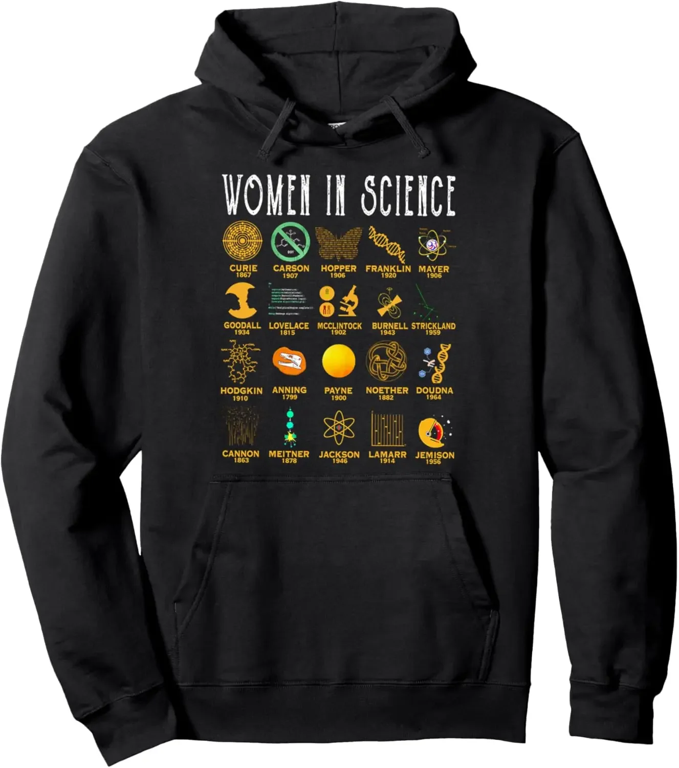 

Women in Science Pullover Hoodie Custom Printed Graphic Hoodie Unisex Autumn Streetwear Hoodies Ropa De Mujer