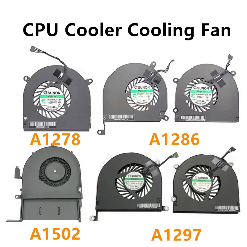 Original Used Laptop CPU Cooler For Macbook Pro A1342 A1297 A1286 A1278 A1502 Cooling Fan 2008 2009 2010 2011 2012 Years