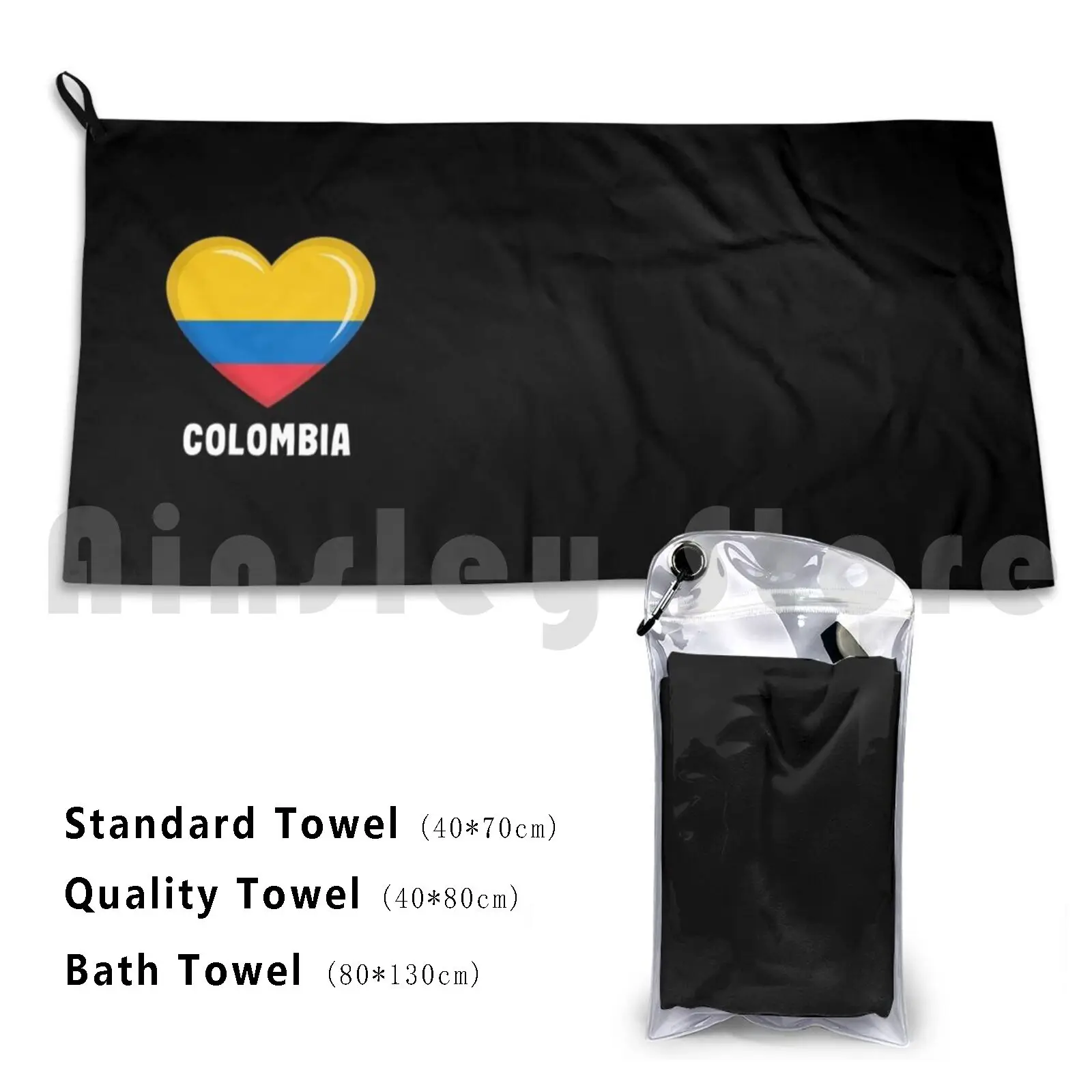 Colombia Colombian Flag Bath Towel Beach Cushion 1818 Colombia Colombian Flag Face Colombian