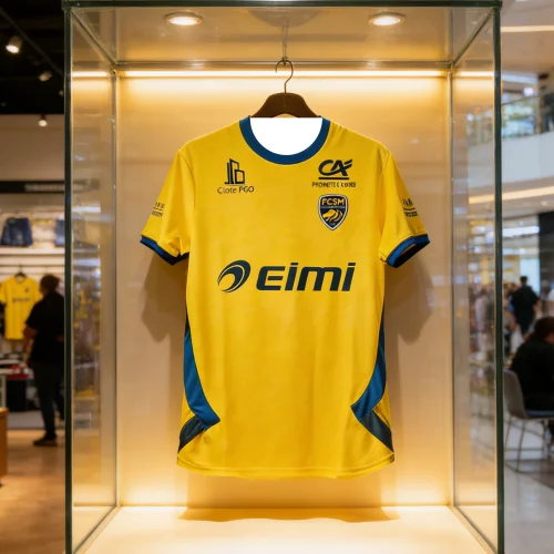 Sochaux Montbéliard Fußballtrikot, Sommer-Familien-Kinder-T-Shirts, schnell trocknendes, atmungsaktives Sport-T-Shirt, Trainingskleidung für Herren und Damen – Detail 1