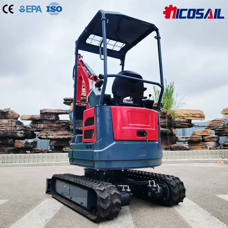 OKW20U Mini Excavator with Kubota D722 Engine Option Compact Excavator for Construction Agriculture and Landscaping