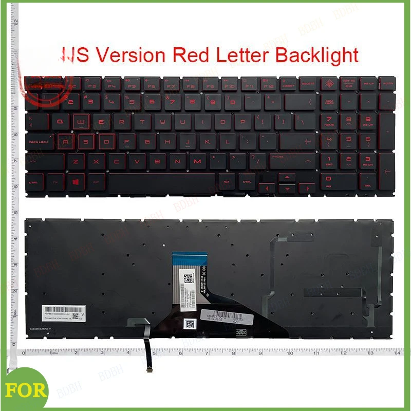 

Клавиатура для ноутбуков HP 15-DH TPN-Q211 Q211 15-DC TPN-C143 C143 OMEN 15 DC DC0003la DC005TX DC0004TX 15-DH с подсветкой (US/SP/RU раскладка)