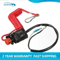 Outboard Cut Off Switch Safety Tether Lanyard Boat Motor Emergency Kill Stop Switch For Engine Protect For Yamaha /Tohatsu
