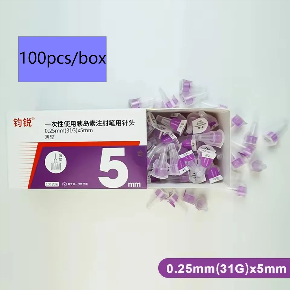 100PCS 1ml U-100 Insulin Syringe - 31G 8mm Needle for Pets, Birds, DIY - Sterile Disposable Individually Sealed