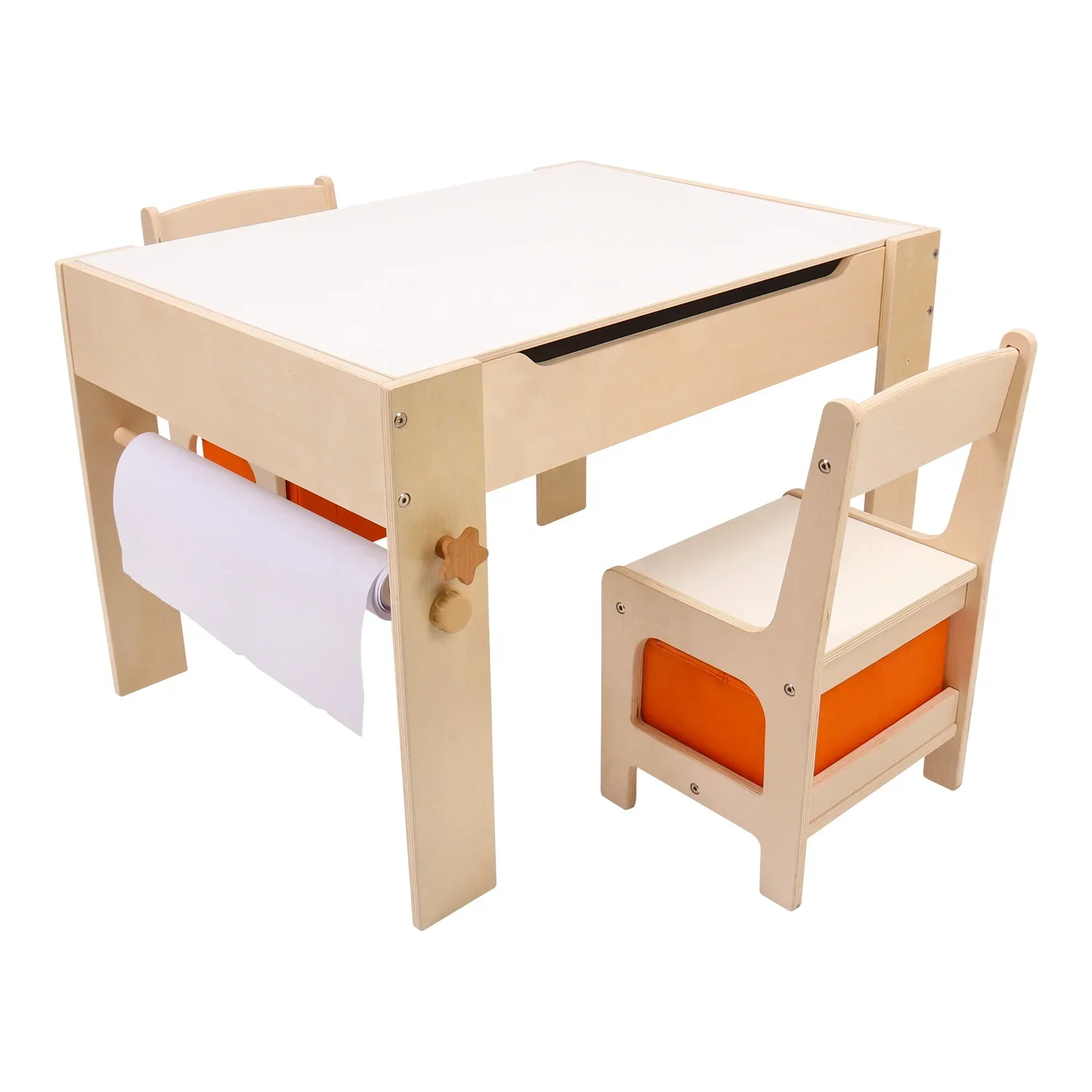 Montessory Wooden Desk Activity Table And Chair Set Kids Table Children's Seat Play Furniture Child Learning Drawing Table