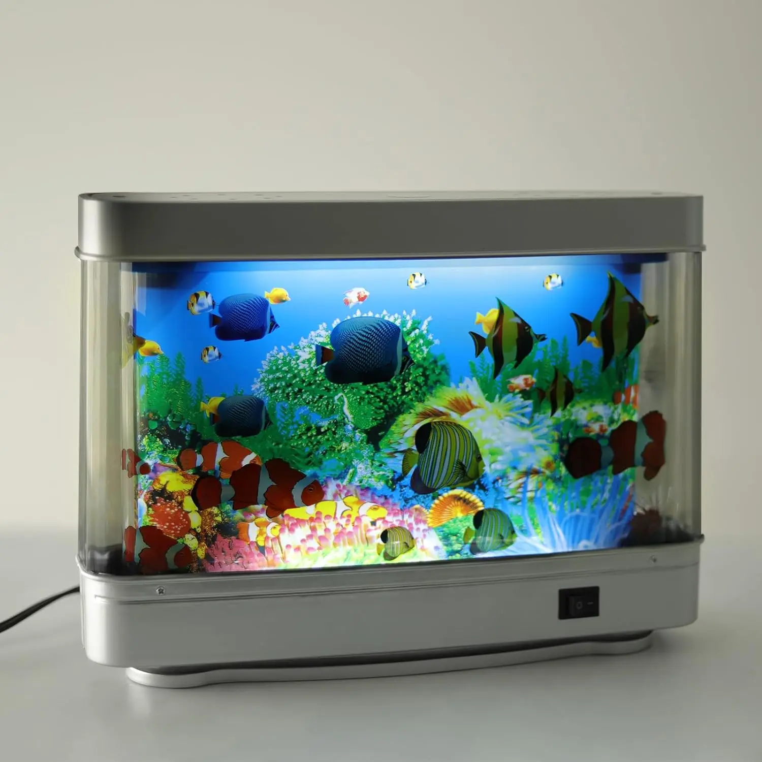 

Nice Aquarium Artificial Tropical Fish Tank Lamps Decorative Night Light Virtual Ocean Dynamic LED Table Lamp Cute Room Decor Gi