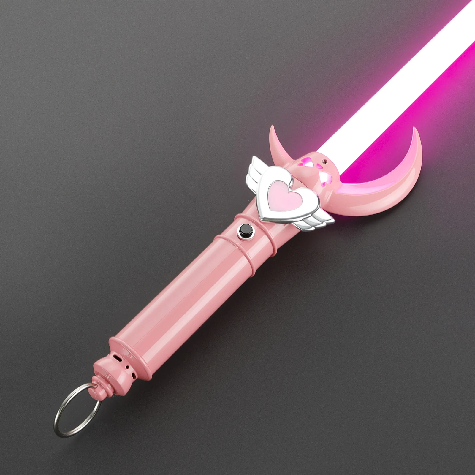 

DamienSaber Sailor Moon Lightsaber Metal Hilt Force Heavy Dueling Light Saber Infinite Color Changing with 34 Sound Fonts