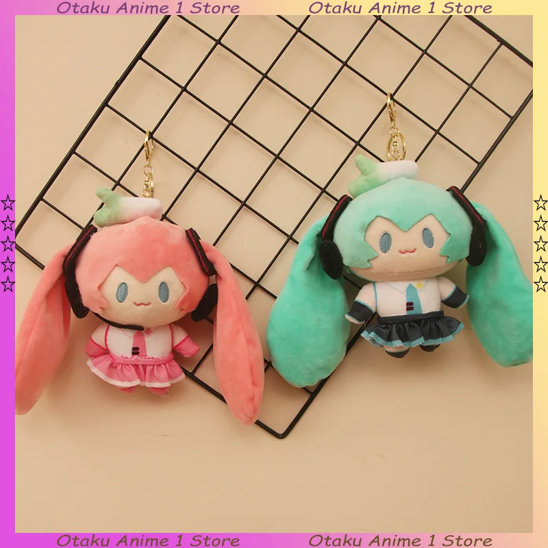 

On Sale Miku Plush Doll Keychain 15cm Cute Miku Anime Collection Peripheral Toys Bag Pendant Decoration Toys Girlfriends Gift