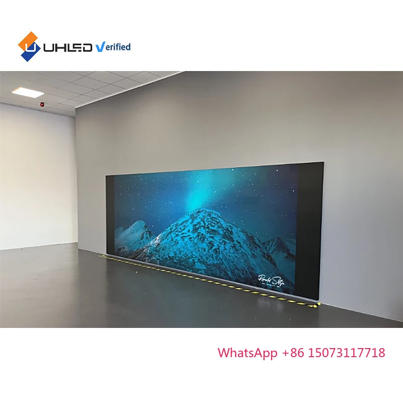 HD داخلي كامل اللون P1.86mm شاشة عرض LED لوحة جدار الفيديو لجدار الكنيسة LED #5