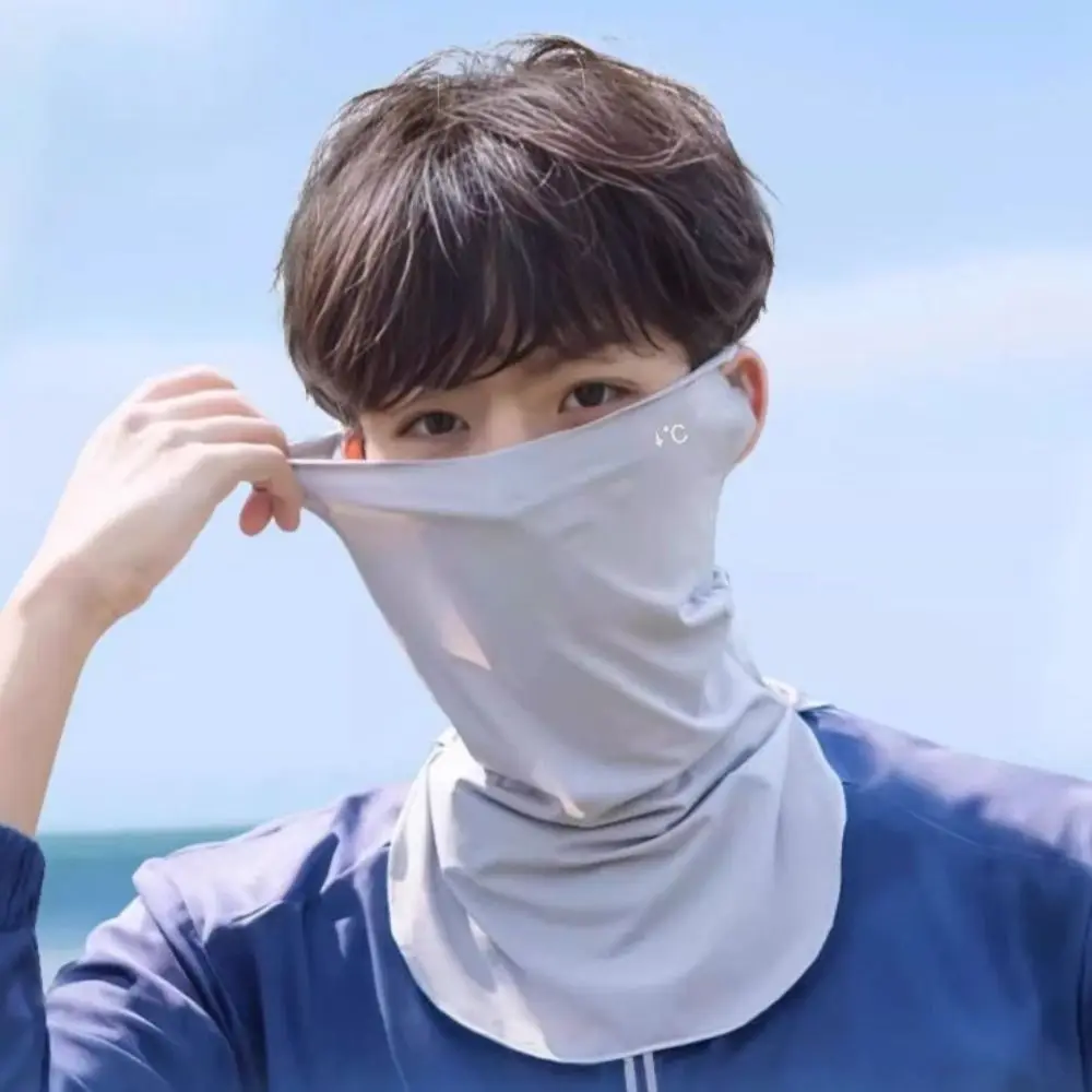 

New UPF50+ Ice Silk Mask Quick Drying Neck Protection Sun Protection Mask Anti-UV Breathable Sun Protection Scarf Unisex