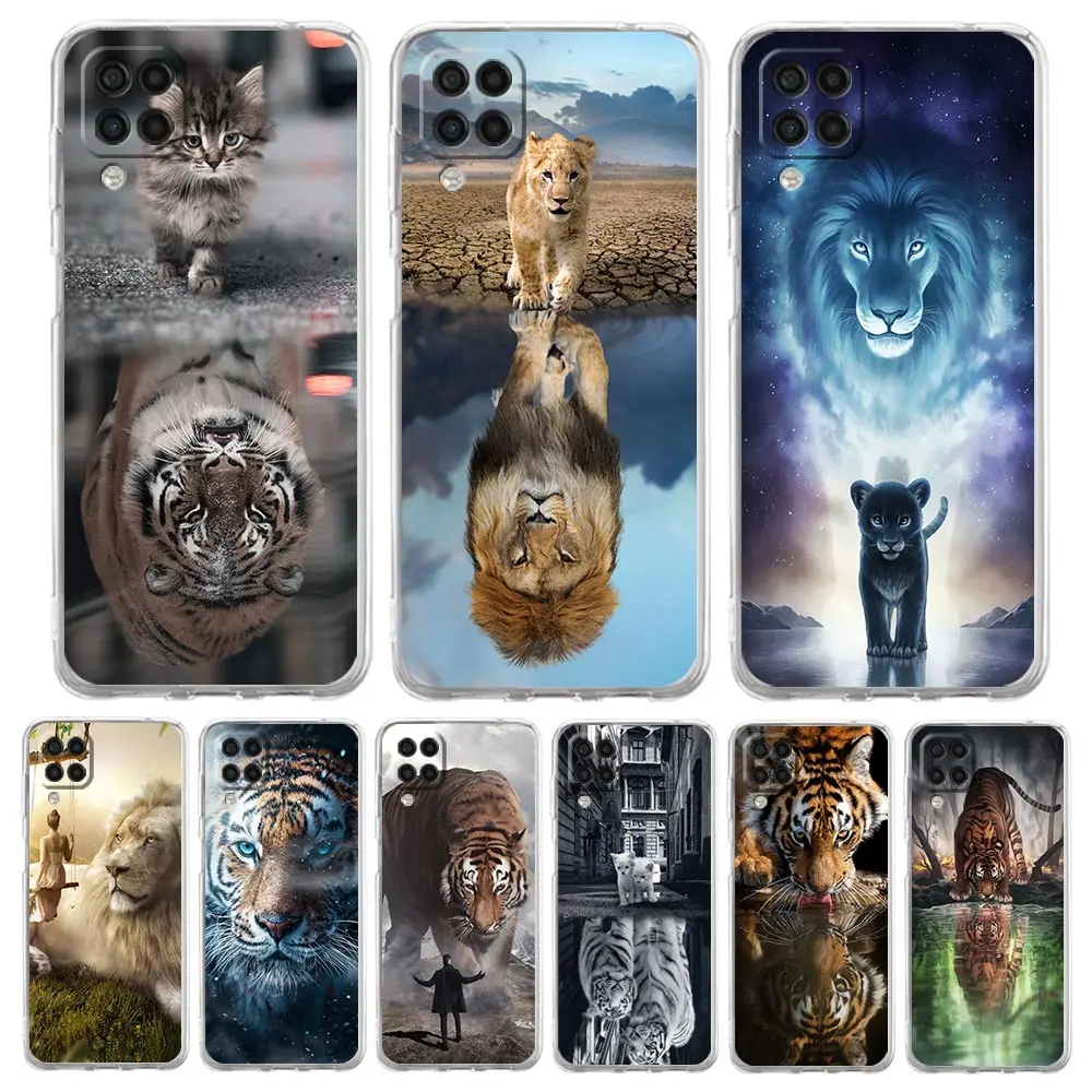

Animal Cat Tiger Lion Phone Case For Samsung A13 A23 A33 A53 A73 5G Galaxy A01 A03s A11 A21s A31 A41 A51 A52 A71 M22 M31 Cover