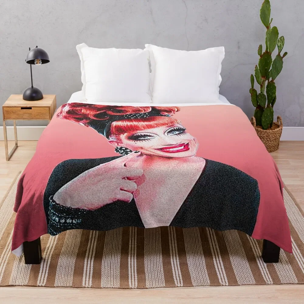 

bianca del rio || background color Throw Blanket Lightweight Warm Blanket for Travel Camping