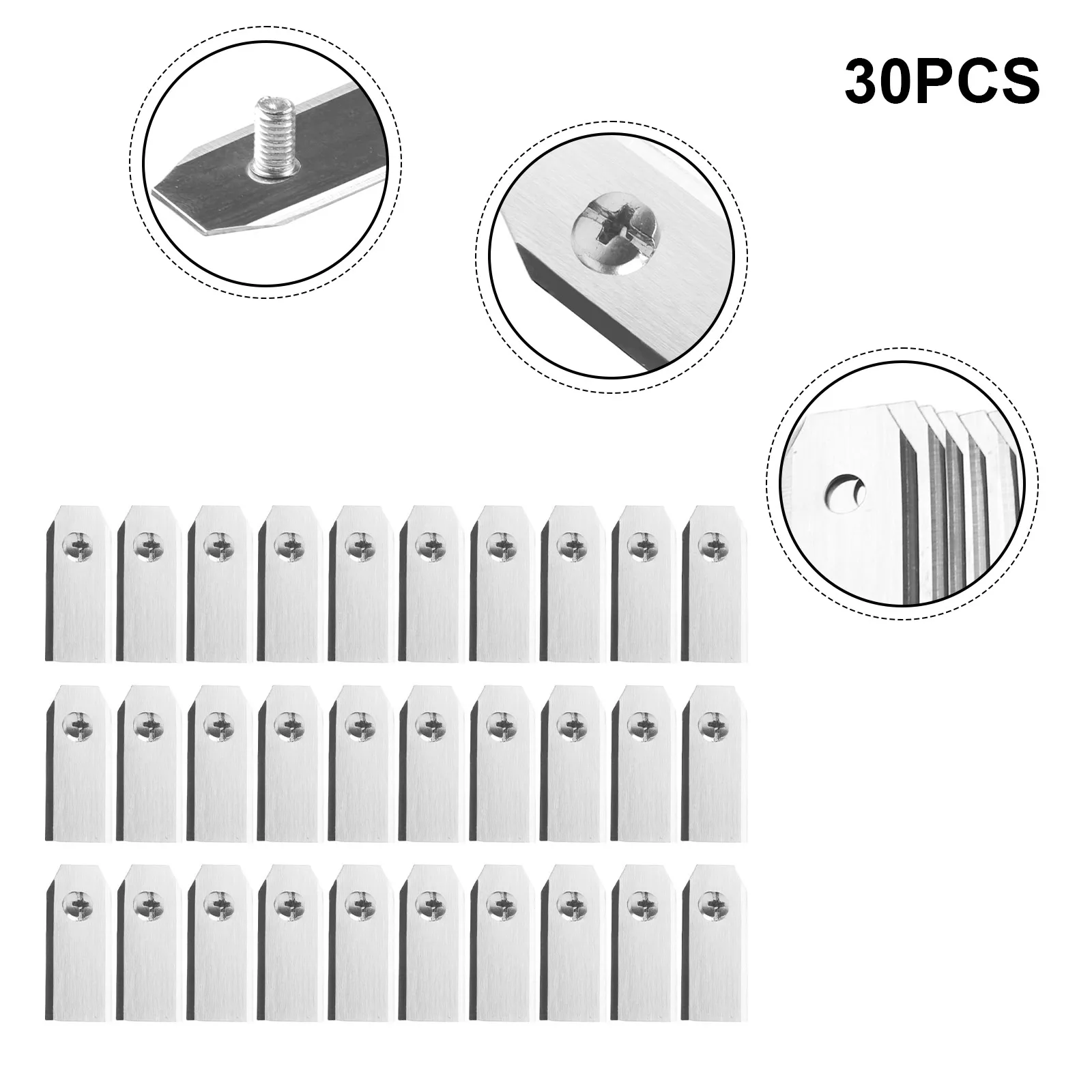 Long Lasting and Efficient 43mm Replacement Blade for Robotic Lawnmower Stainless Steel with Titanium Coating
