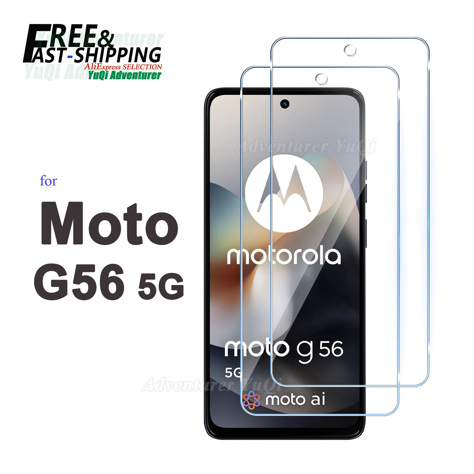

Screen Protector For Motorola Moto G56 5G Tempered Glass NOT Full Cover HD Crystal 9H Anti Scratch Case Friendly