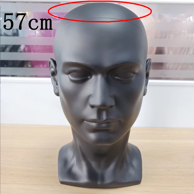 Male Mannequin Head Dummy Wig Mannequin for Hat Sunglass Headset Display Stand Manikin Head