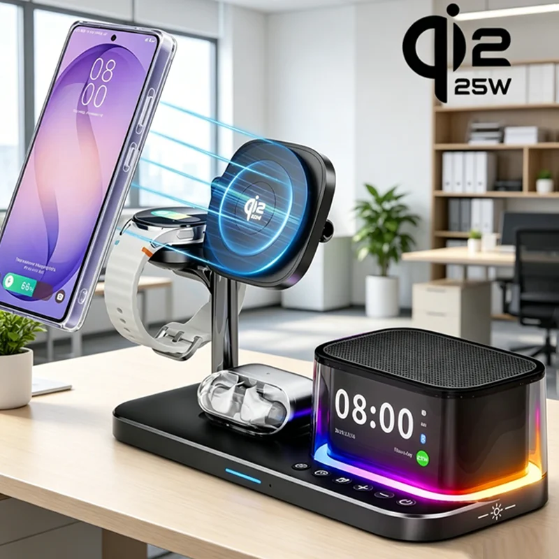 station-de-charge-magnetique-sans-fil-7-en-1-pour-iphone-16~17-pro-max-chargeur-qi22-haut-parleur-bluetooth-pour-apple-et-samsung-watch