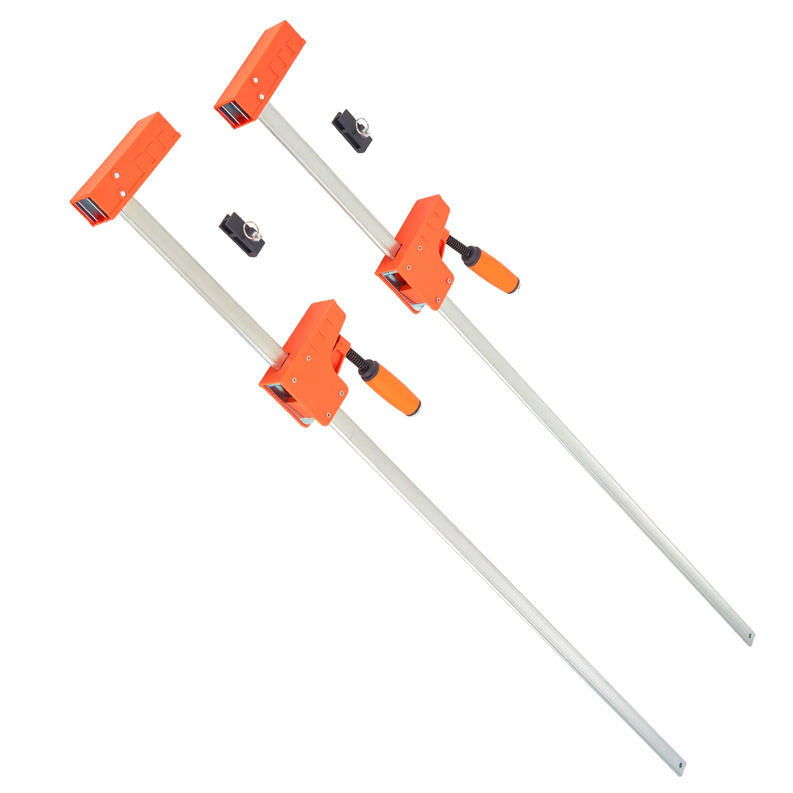 SucceBuy Bar Clamps 2Pcs 50" Parallel Clamp Set F Clamp w/ 1100lbs Load Limit High-strength Plastic and Carbon Steel Wood clamp