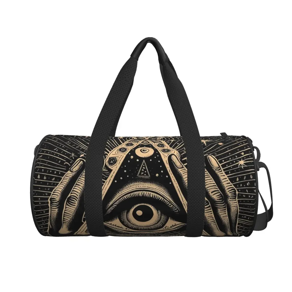 

Illuminati All Seeing Eye Large Duffle Gym Bag Waterproof Duffle Travel Bags Handbags Fitness bag