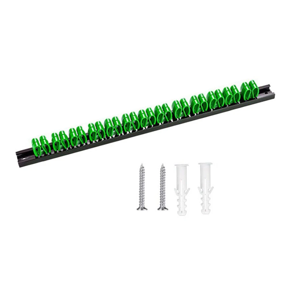 Plastic Tool Rack Screwdriver Organizer Garage Storage Efficiency Designed Clips For Busy Workshops Mountable Design