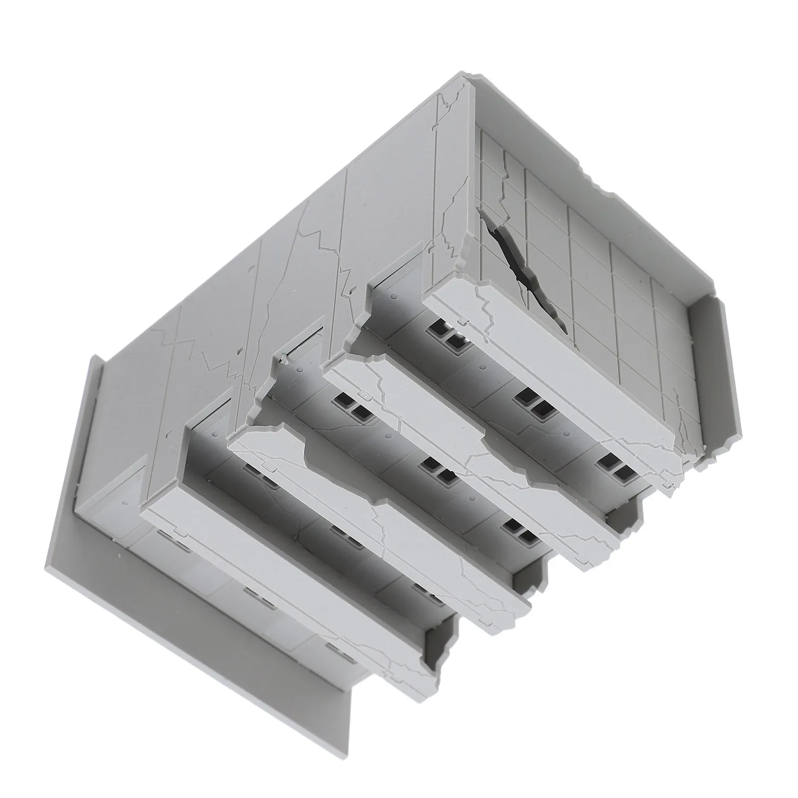 

Abandoned Ruined Building 1:144 Scale Miniature Damaged House Plastic Construction DIY Sandtable Railway Scenery City Ruin