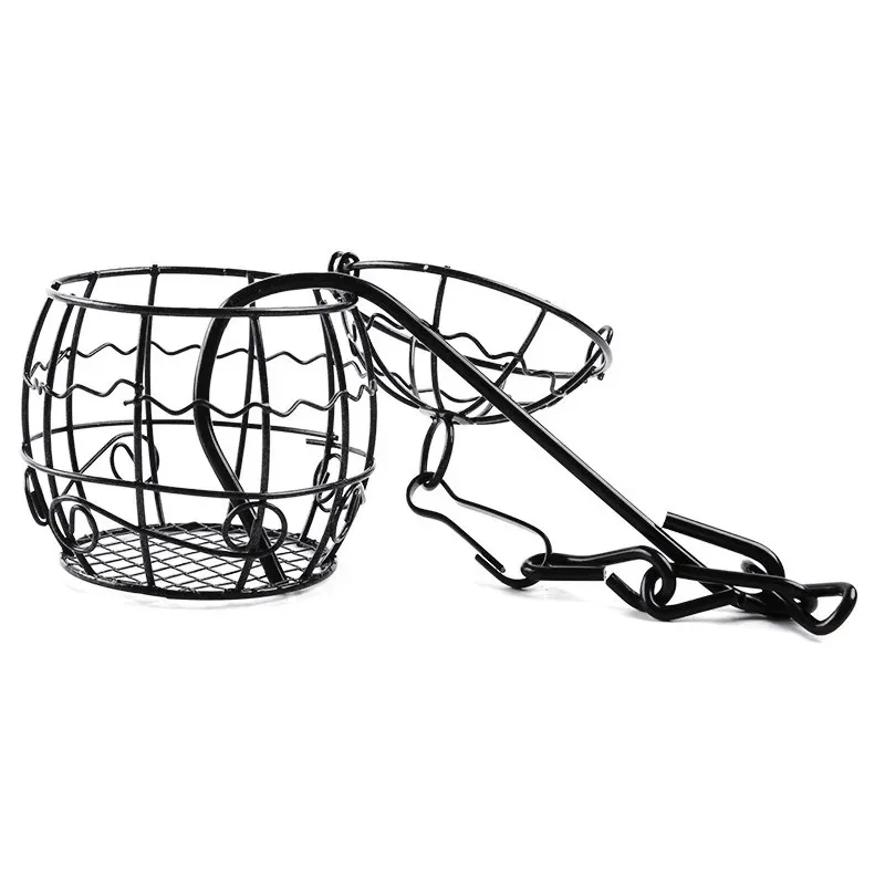 1pc-iron hanging birdcage feeders for outdoor gardens and courtyards, used as accessories for bird feeding stations
