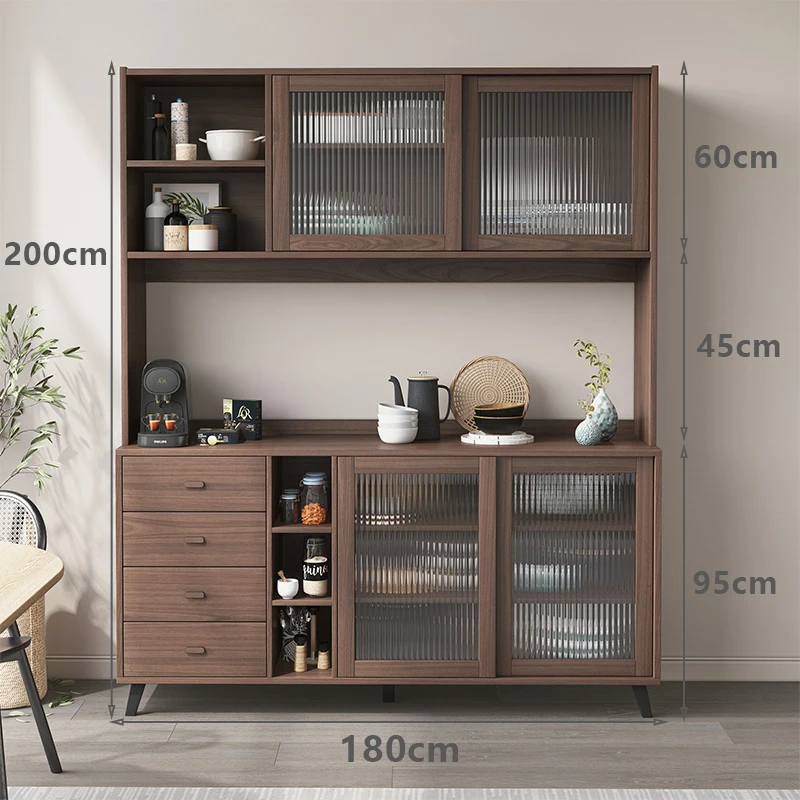 Wood Stopper Coffee Bar Cabinet Luxury Jewelry Racks Retail Corner Glass Cabinet Floor Vitrinas Expositoras Salon Furniture