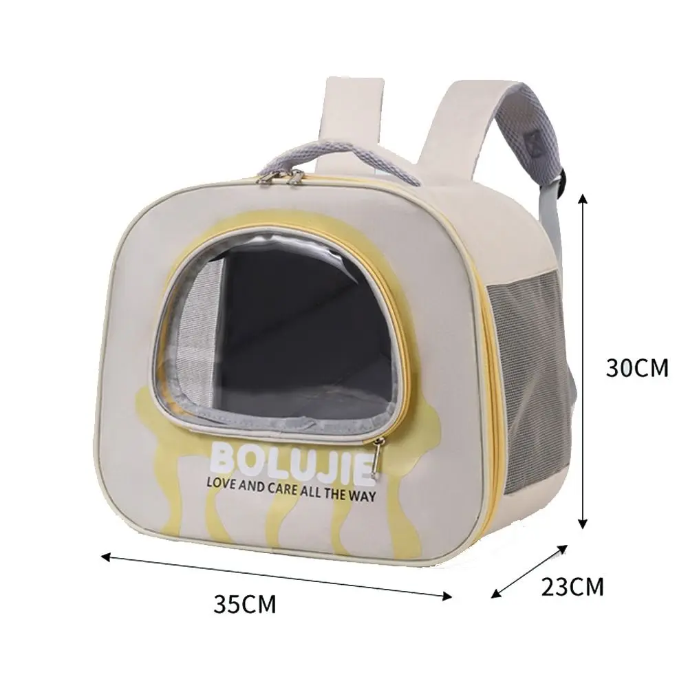 Portable Cat Bag Breathable Foldable Pet Travel Carrier with Window Large Space Pet Carrier Backpack for Outdoor Travel Use