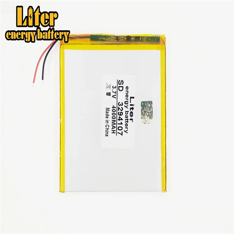 كمبيوتر لوحي 3294107 ، 3.7 فولت ، 4000 مللي أمبير ، بطارية ليثيوم أيون بوليمر ، للكمبيوتر اللوحي ، 7 بوصة ، 8 بوصة ، 9 بوصة