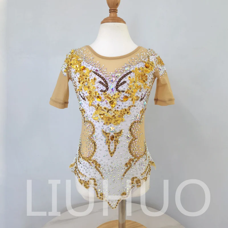 LIUHUO Rhythmic Gymnastics Leotard Competitive Cheerleading Performance For Children
