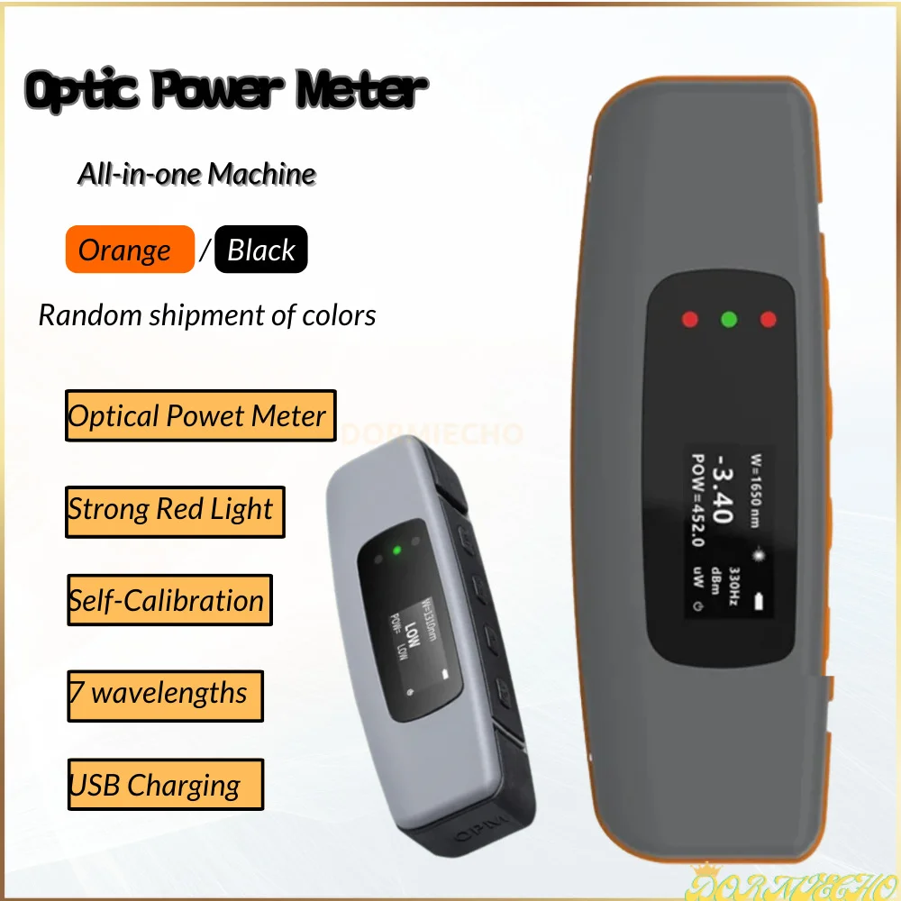 

Mini Optic Power Meter with Visual Fault Locator Fiber Optic Cable Tester OPM LED VFL Fiber Optic Light Laser Source Multimeter