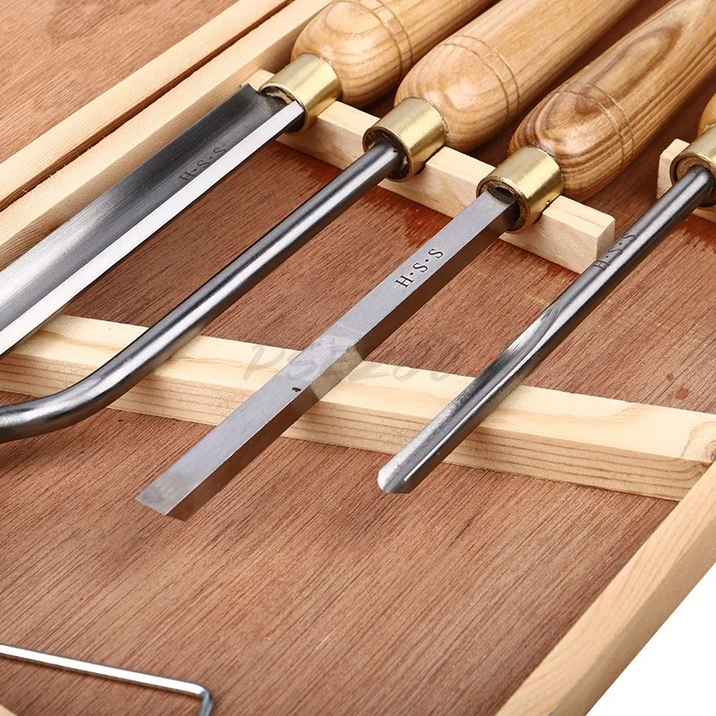 5 قطعة/الخشب سرعة الصلب سيارة سكين خشبي مخرطة دوارة سكين خشب متين نحت النجارة سكين مجموعة صناديق HSS يده عالية
