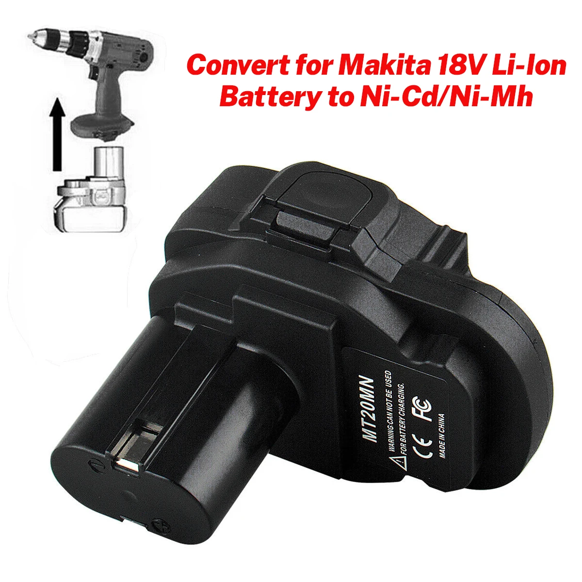 Battery Adapter MT20MN for Convert Makita 18V Li-ion Battery To Ni-Mh Ni-Cd Battery For Makita NiCad&NiMh Tool Use BL1830 BL1860