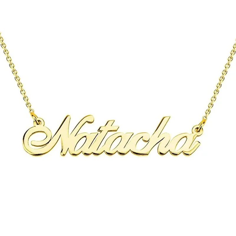 Elegant Custom Name Necklace 925 Sterling Silver Necklace For Women Personalize Handwriting Letter Gifts Jewelry
