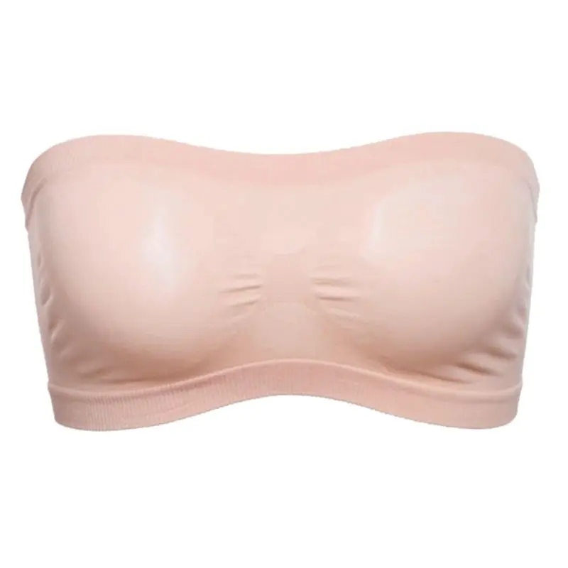 E15E Nữ Một Kích Thước Dây Căng Liền Mạch Bandeau Ống Áo Ngực Top Back Lưới Chắc Chắn