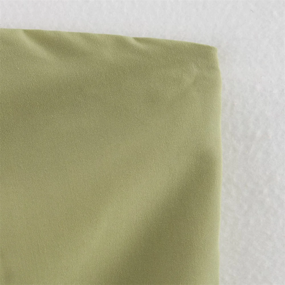 Nueva ropa de mujer estilo europeo y americano vestido sin tirantes de flores tridimensionales verdes simples a la moda