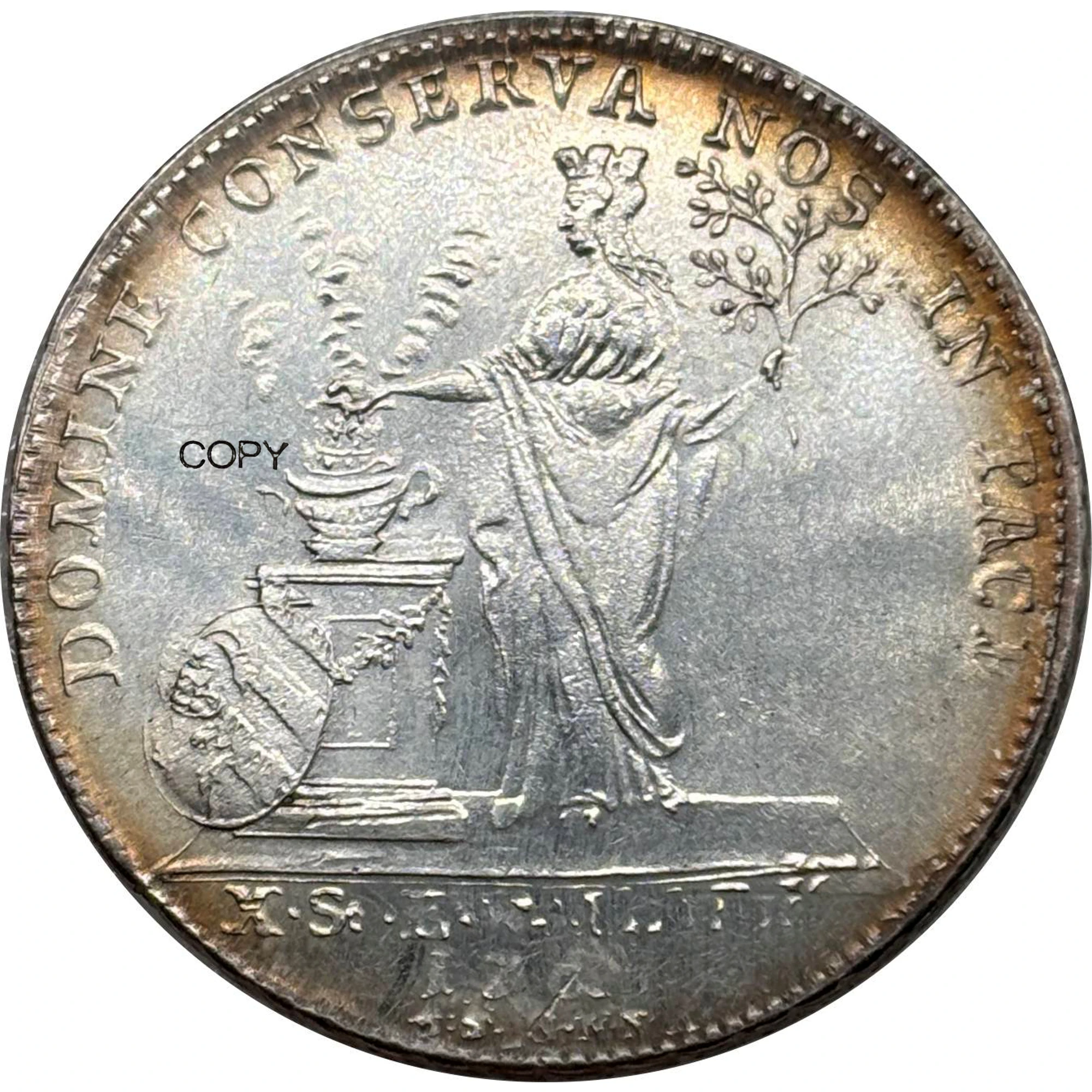Monedas de colección de la colección de monedas conmemorativas de las ciudades imperiales libres de Nuremberg, Alemania, 1765, 1 Thaler, copia plateada en plata