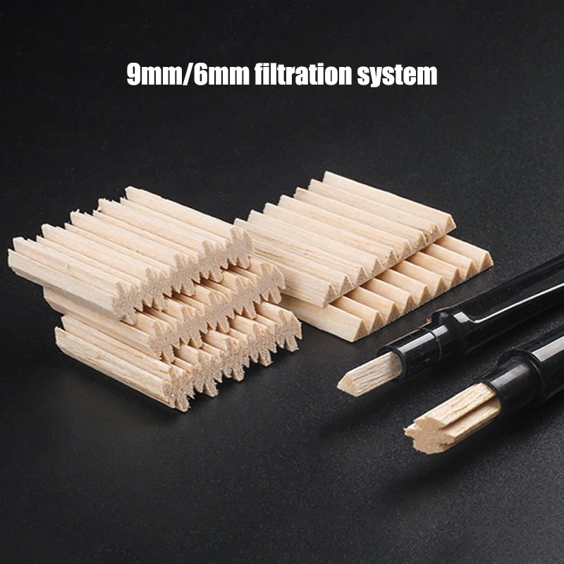 PERFECT 6mm/9mm Wooden Filter Core For Pipe, Ecuadorian Light Wood Filter Core, Highly Efficient Filter For Light Wood Pipe