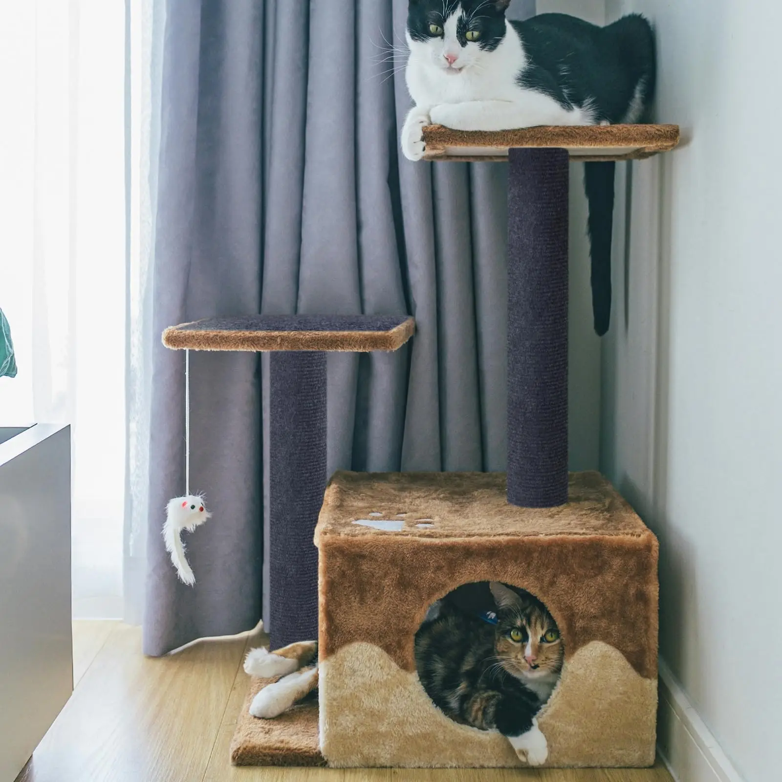 Selbstklebender Anti-Katzen-Kratz-Schutz für Sofas, DIY Kratzschutz für Katzenpfoten, zuschneidbarer Teppich, Katzenkratzbrett ﻿ Rollenversand – Detail 9